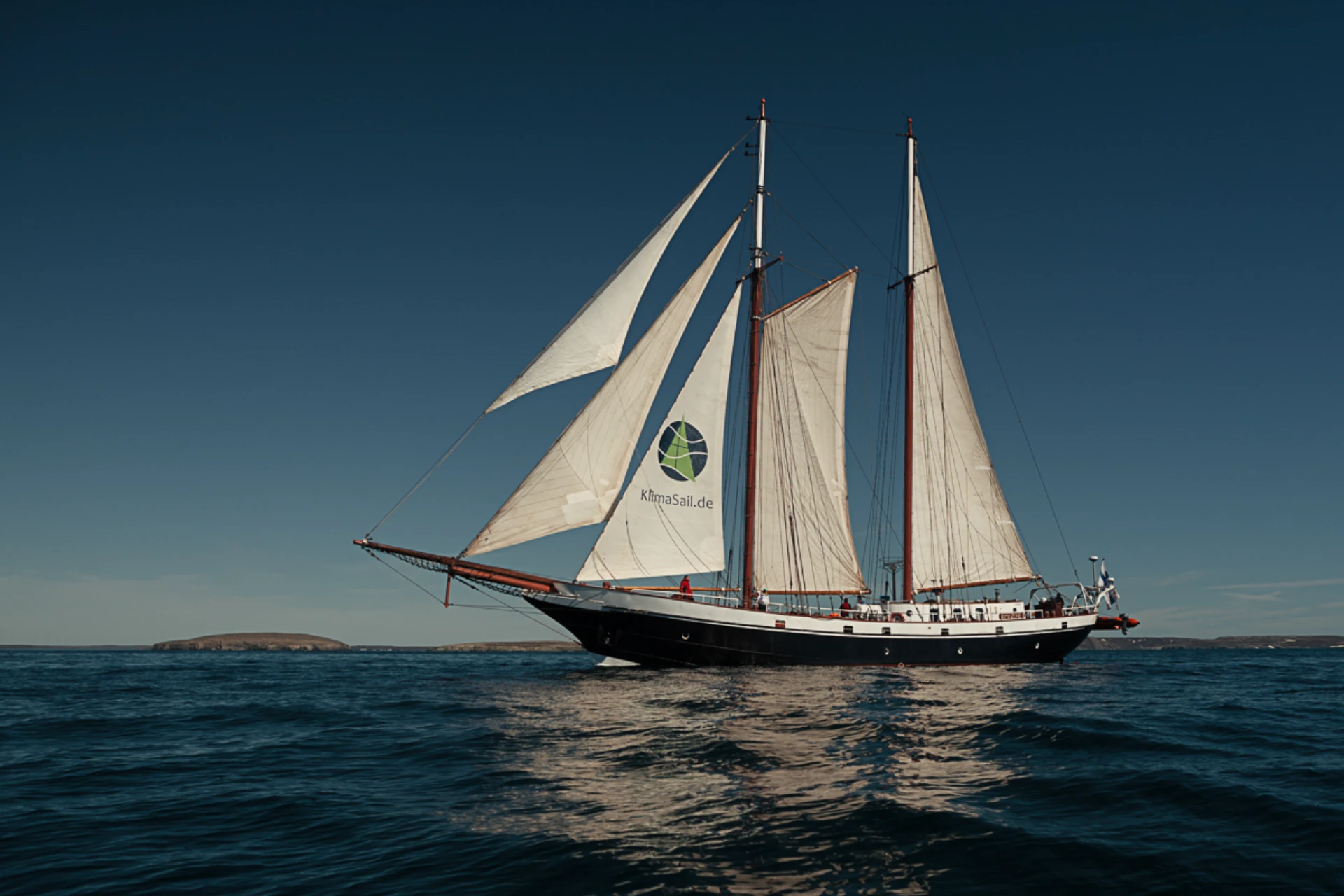 Under sail